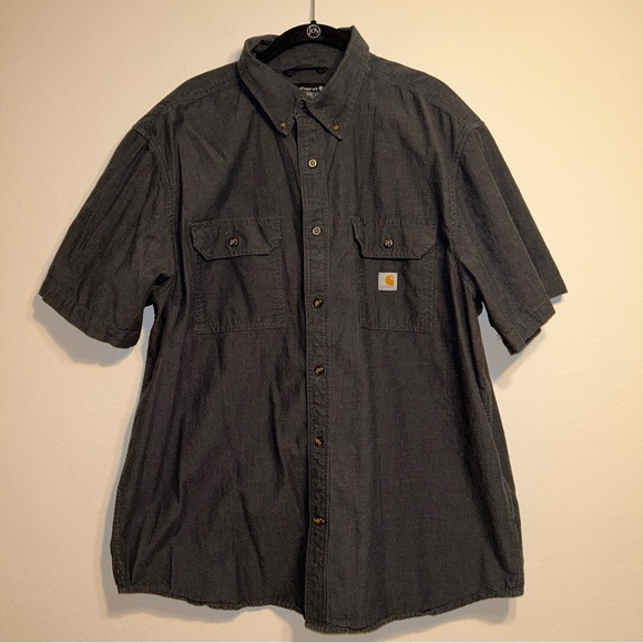 Carhartt‎ Men Dark Gray Midweight Shirt Size XL - Picture 1 of 7